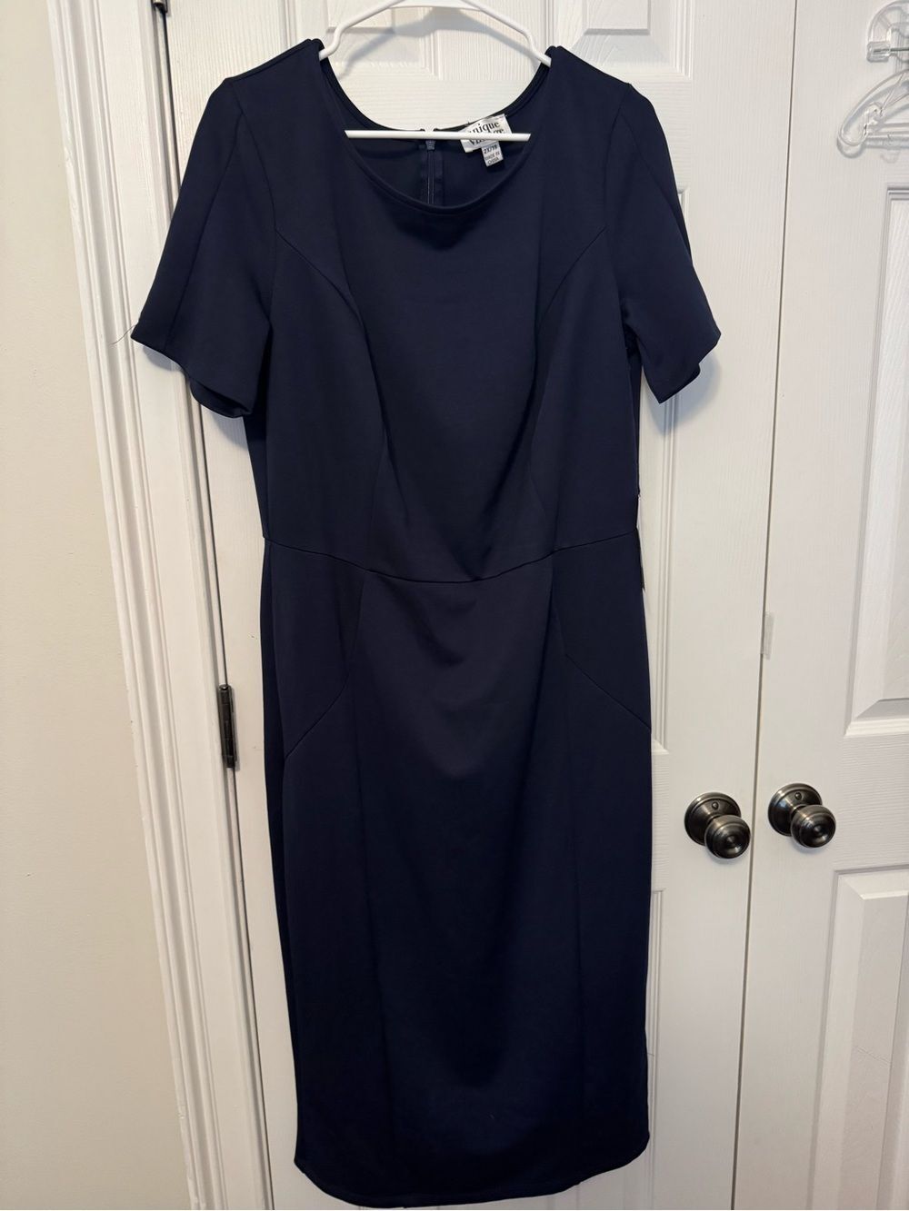 Unique Vintage Navy Midi Dress Plus Size 2X NWT Classic Wiggle Dress